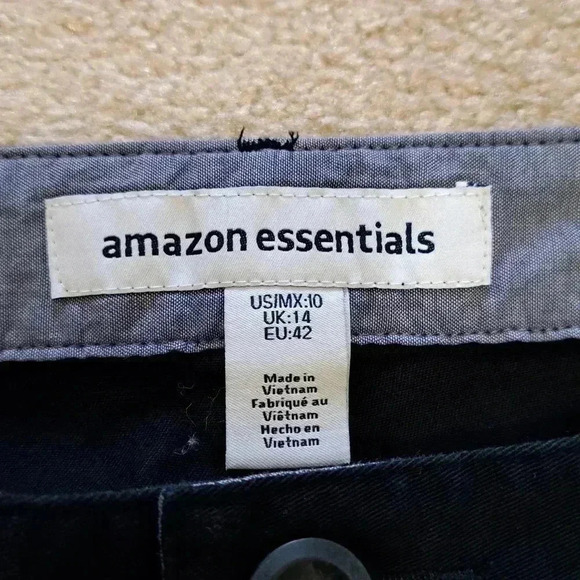 New Ladies Bermuda Shorts | 2 pairs | Size 10 | Black Beige  | Amazon Essentials - Picture 10 of 14